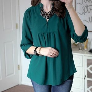 Brixon Ivy Green Blouse (Stitch Fix)